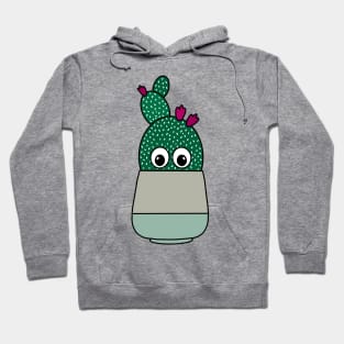 Cute Cactus Design #275: Cactus With Pretty Flowers Hoodie